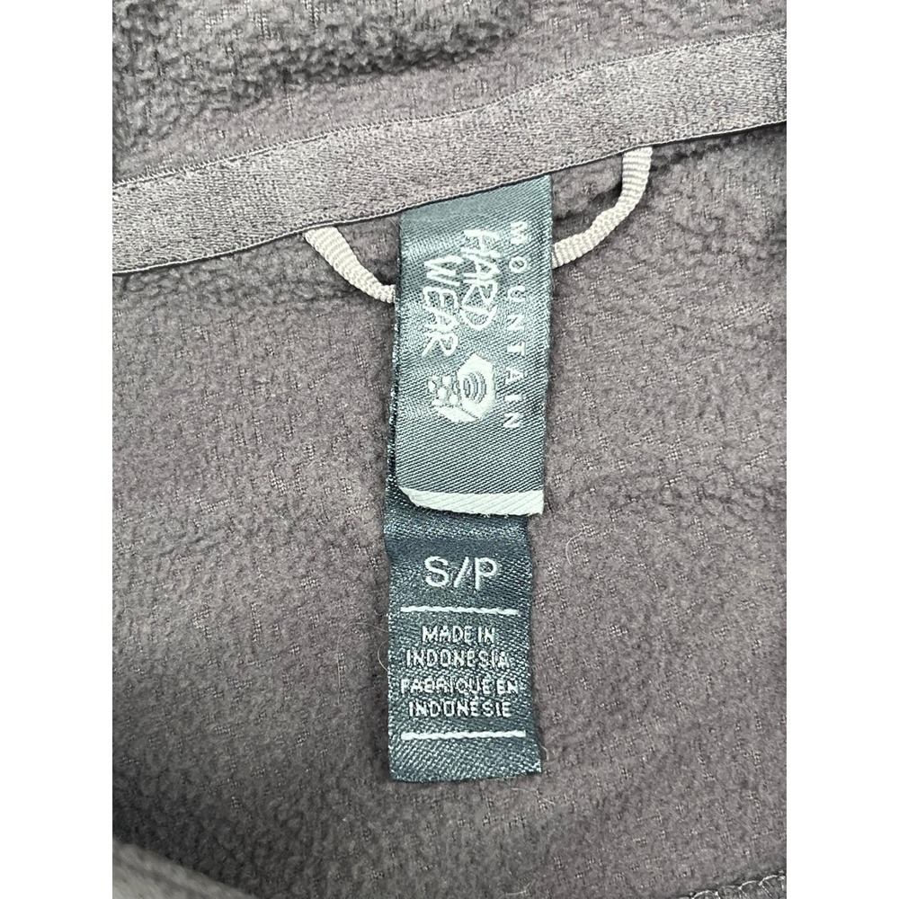 Mountain Hardwear Purple/Gray Fleece Hooded Vest Women's Size S P - Picture 4 of 7